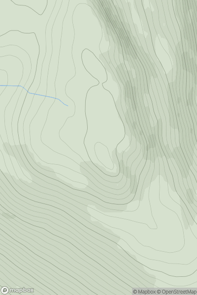 Thumbnail image for Meall Reamhar [Loch Lomond to Strathyre] [NN569247] showing contour plot for surrounding peak